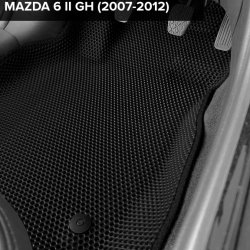 3D коврики EVA с бортами Mazda 6 II GH седан, лифтбек, универсал (2007-2012)