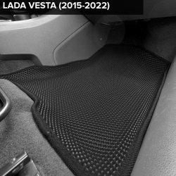 3D коврики EVA с бортами Lada Vesta седан, универсал (2015-2022)