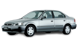 2D коврики EVA в салон  на Honda Civic VI седан, правый руль (1995-2002)